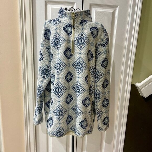 Pacsun Y2K 90’s PULLOVER FLLECE HIPPIE RETRO SZ XL BLUE(IVORY AESTHETIC CORE - Picture 10 of 15